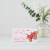 ハワイアンハイビスカスフラワー名刺 名刺 (スタンド正面)