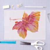 ハワイアンハイビスカスフラワー10lbティッシュペーパー、白 薄葉紙 (クラフト)