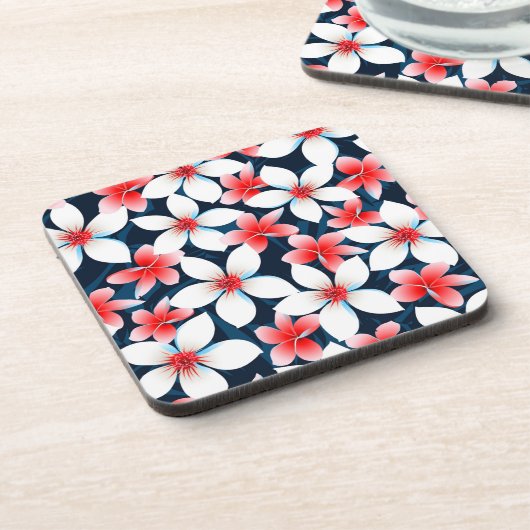 ハワイアンハイビスカスフラワー |ハイビスカスコースターセット コースター (左側)