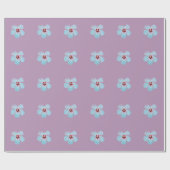 ハワイアンハイビスカスフラワー ラッピングペーパー (フラット)