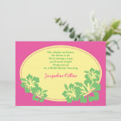 ハワイアンハイビスカスブライダルシャワー招待 招待状 (スタンド正面)