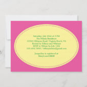 ハワイアンハイビスカスブライダルシャワー招待 招待状 (裏面)