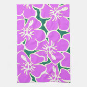 ハワイアンハイビスカスルアウ（ハワイ式宴会） キッチンタオル (縦)