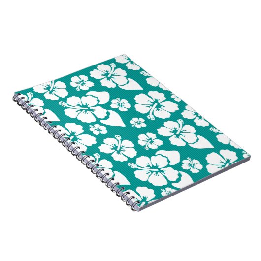 ハワイアンハイビスカス花模様 ノートブック (右側)