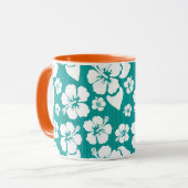 ハワイアンハイビスカス花模様 マグカップ (正面左)