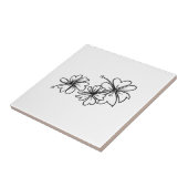 ハワイアンハイビスカス装飾タイル タイル (側面)