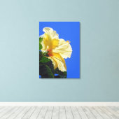 ハワイアンハイビスカス キャンバスプリント (インサイチュ (ウッドフロア))