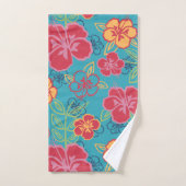 ハワイアンハイビスカス バスタオルセット (ハンドタオル)