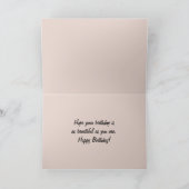 ハワイアンハッピーバースデー非常にピンクハイビスカスカード カード (内部)