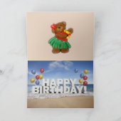 ハワイアンハッピーバースデー カード (内部)