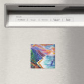 ハワイアンハンバックホエールアンドナパリオブカウアイ マグネット (インサイチュ (食洗機))