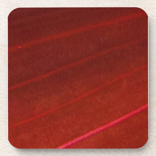 ハワイアンバリエーションレッドリーフ4 コースター (正面)