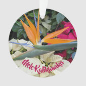 ハワイアンバードオブパラダイスフローラホリデイ オーナメント (正面)