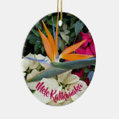 ハワイアンバードオブパラダイスフローラホリデイ セラミックオーナメント (右)