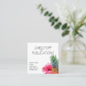 ハワイアンパイナップルフラワーズスクエア名刺 スクエア名刺 (スタンド正面)