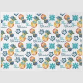 ハワイアンパイナップル及びハイビスカスティッシュペーパー 薄葉紙