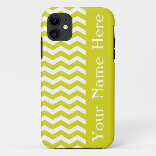 ハワイアンパイナップル波シェブロン名 Case-Mate iPhoneケース (裏面)