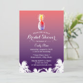 ハワイアンパイナップル&パームツリーズブライダルシャワー 招待状 (スタンド正面)