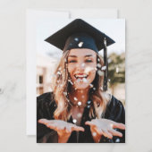 ハワイアンパインアップル卒業写真招待状トロピカルルア 招待状 (裏面)