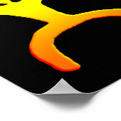 ハワイアンパドルマンペトログリフプリント ポスター (角)