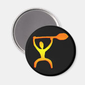 ハワイアンパドルマンペトログリフ – マグネット (正面/裏面)