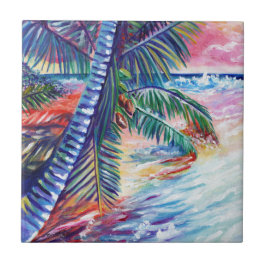 ハワイアンパラダイスココナッツパームカウアイ タイル