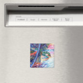 ハワイアンパラダイスココナッツパームカウアイ マグネット (インサイチュ (食洗機))