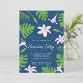 ハワイアンパーティーの招待状 招待状 (スタンド正面)