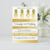 ハワイアンパーティー招待状（誕生日、シャワーなど） 招待状 (スタンド正面)