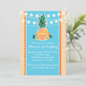 ハワイアンパーティー招待状（誕生日、シャワーなど） 招待状 (スタンド正面)