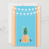 ハワイアンパーティー招待状（誕生日、シャワーなど） 招待状 (裏面)