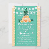 ハワイアンパーティー招待状(誕生日、シャワーなど) 招待状 (正面)
