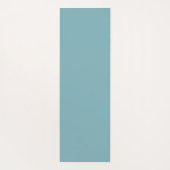 ハワイアンパームツリーシルエットパターンティール（緑がかった色）ID1093 ヨガマット (裏面)