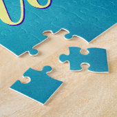 ハワイアンパームツリーズエキゾチック旅行 ジグソーパズル (側面)