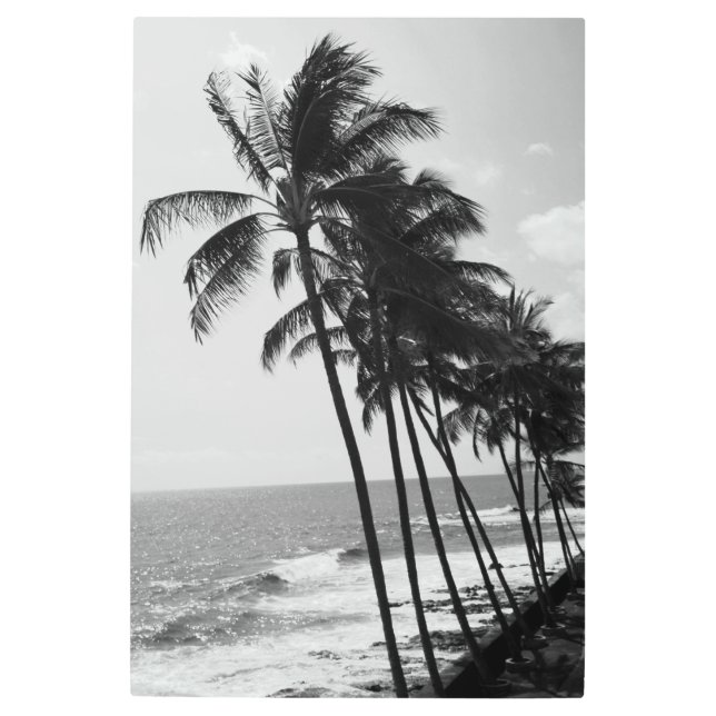 ハワイアンパームツリーズメタルウォールアート メタルプリント (正面)