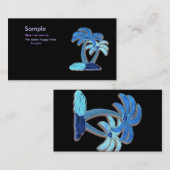 ハワイアンパームツリープロファイルカード 名刺 (正面/裏面)