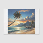 ハワイアンパームビーチアットサンセット 薄葉紙 (正面)