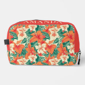 ハワイアンビベカラフル熱帯花パターン ドップキット (正面)