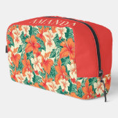 ハワイアンビベカラフル熱帯花パターン ドップキット (右コーナー)