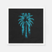 ハワイアンビーチサマートロピカルバケーションパームツリー スタンダードカクテルナプキン (正面)