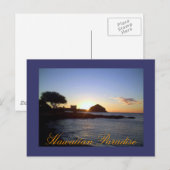 ハワイアンビーチサンセットポストカード ポストカード (正面/裏面)