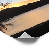 ハワイアンビーチバーアロハフライデートロピカルサンセット ポスター (角)