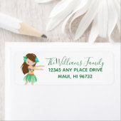 ハワイアンビーチルアウ(ハワイ式宴会)パーティー ラベル (インサイチュ)