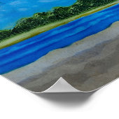 ハワイアンビーチ走 ポスター (角)