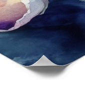 ハワイアンピンクプルメリアツリー ポスター (角)