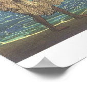 ハワイアンフィッシャーマンウッドブロックプリント ポスター (角)