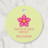 ハワイアンフラガールメッセージカード フェイバータグ (裏面)