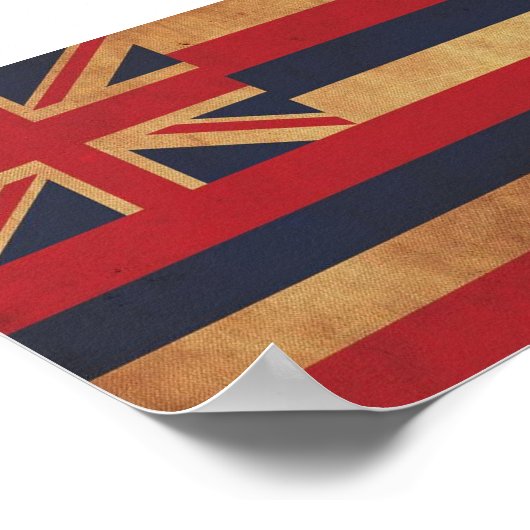 ハワイアンフラグ ポスター (角)