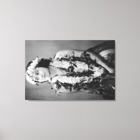 ハワイアンフラダンサー写真ハワイ キャンバスプリント (正面)