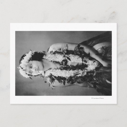 ハワイアンフラダンサー写真ハワイ ポストカード (正面)